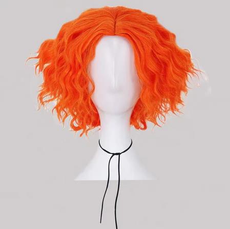 Anime Cosplay Orange Hair - Mad Hatter Cosplay Pruiken Korte Oranje