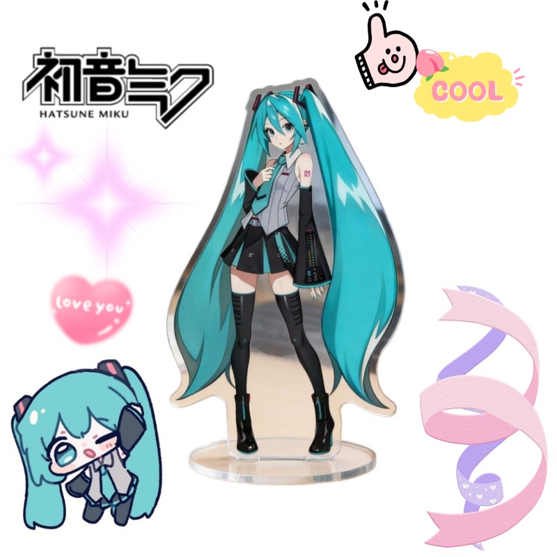 Anime Cosplay Of - Hatsune Miku 10 cm acrylstandaard Leuke