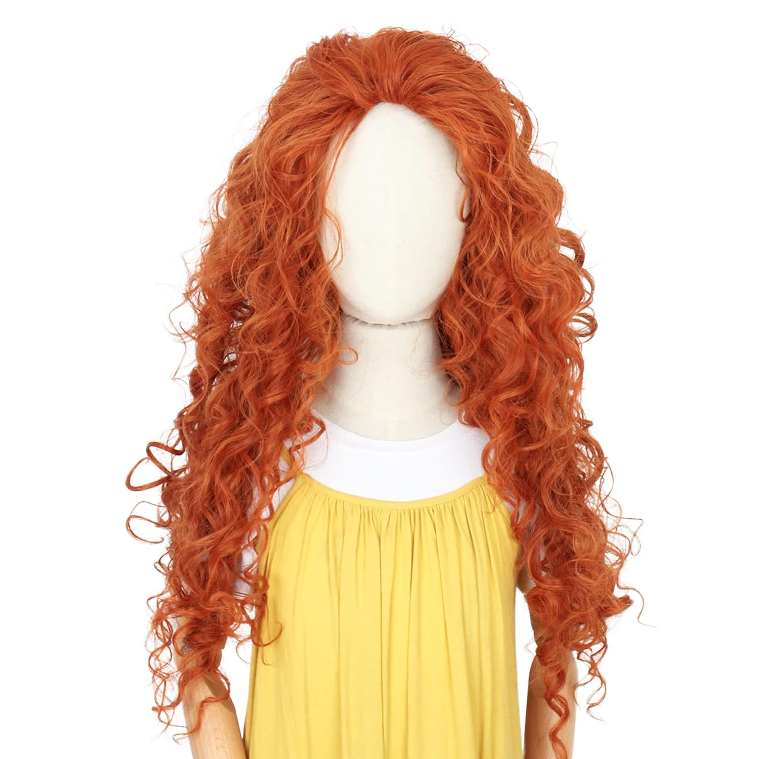 Anime Cosplay Orange Hair - Lang oranje krullend haar cosplay Halloween