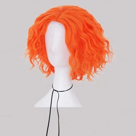 Mad Hatter Cosplay Pruiken Kor - Anime Cosplay Orange Hair recensie en prijs