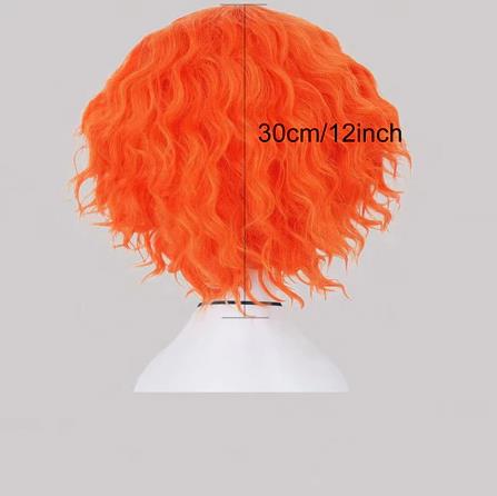 Mad Hatter Cosplay Pruiken Kor - Anime Cosplay Orange Hair recensie en prijs