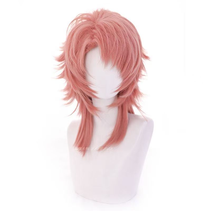 Sabito Cosplay Pruik Roze Oran - Anime Cosplay Orange Hair recensie en prijs