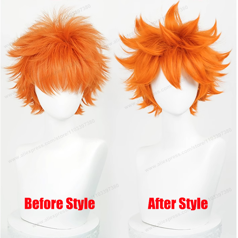 Hinata Shoyo Cosplay Pruik 26  - Anime Cosplay Orange Hair recensie en prijs