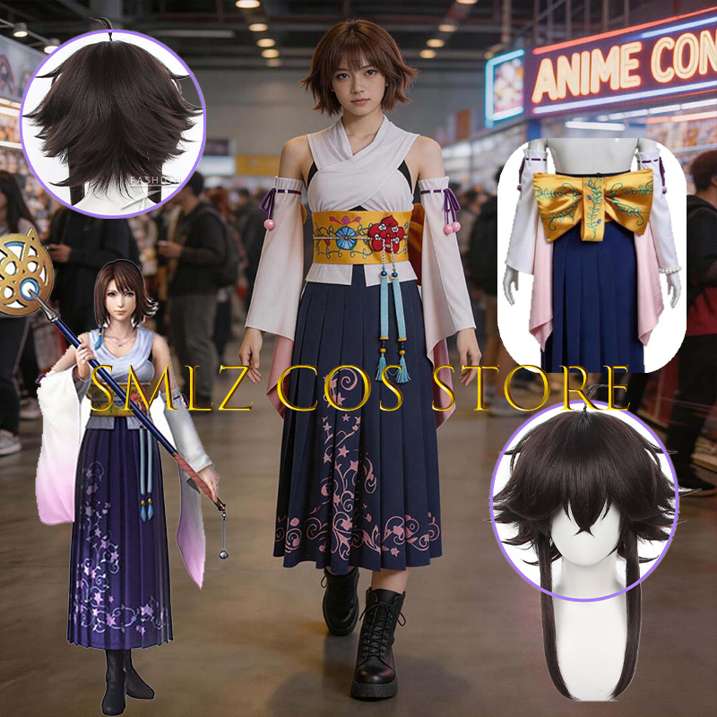 Smlz FFX Yuna Cosplay Anime FF - Anime Cosplay Female Characters recensie en prijs