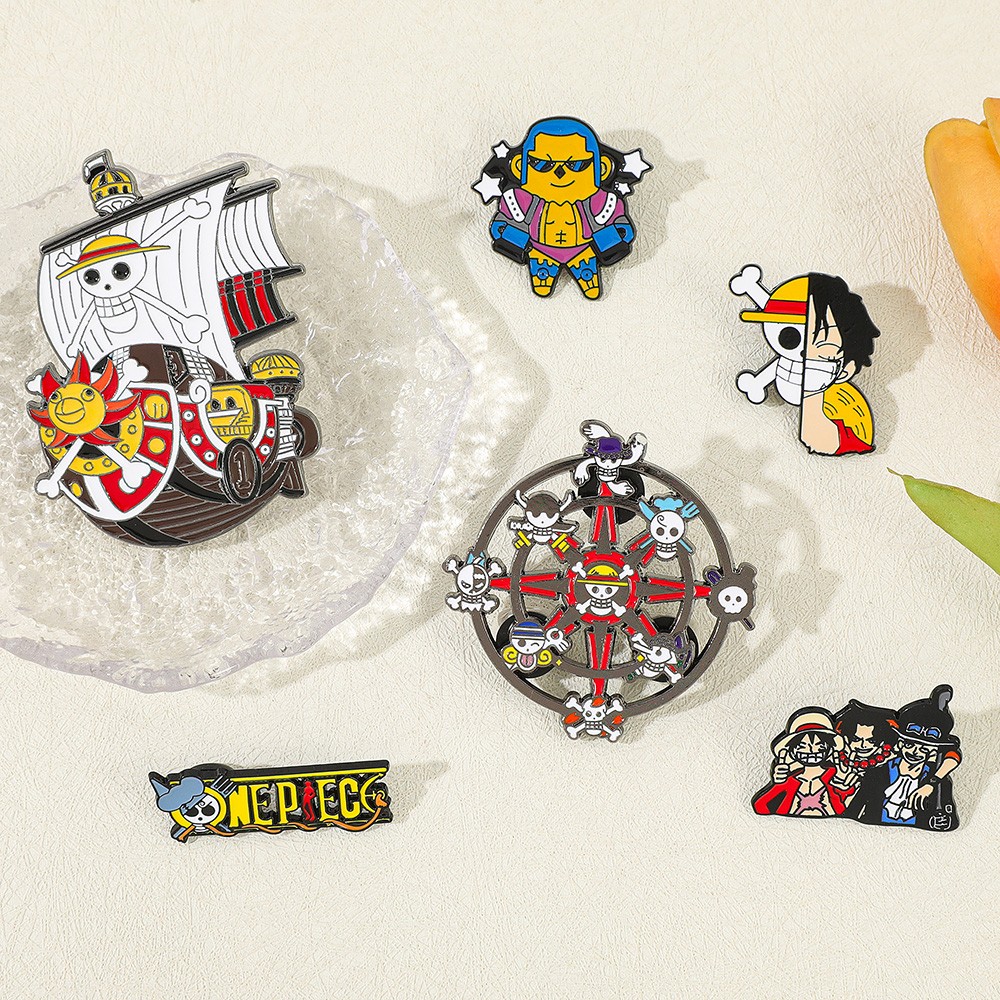 6-delige anime emaille pins se - Anime Cosplay Luffy recensie en prijs