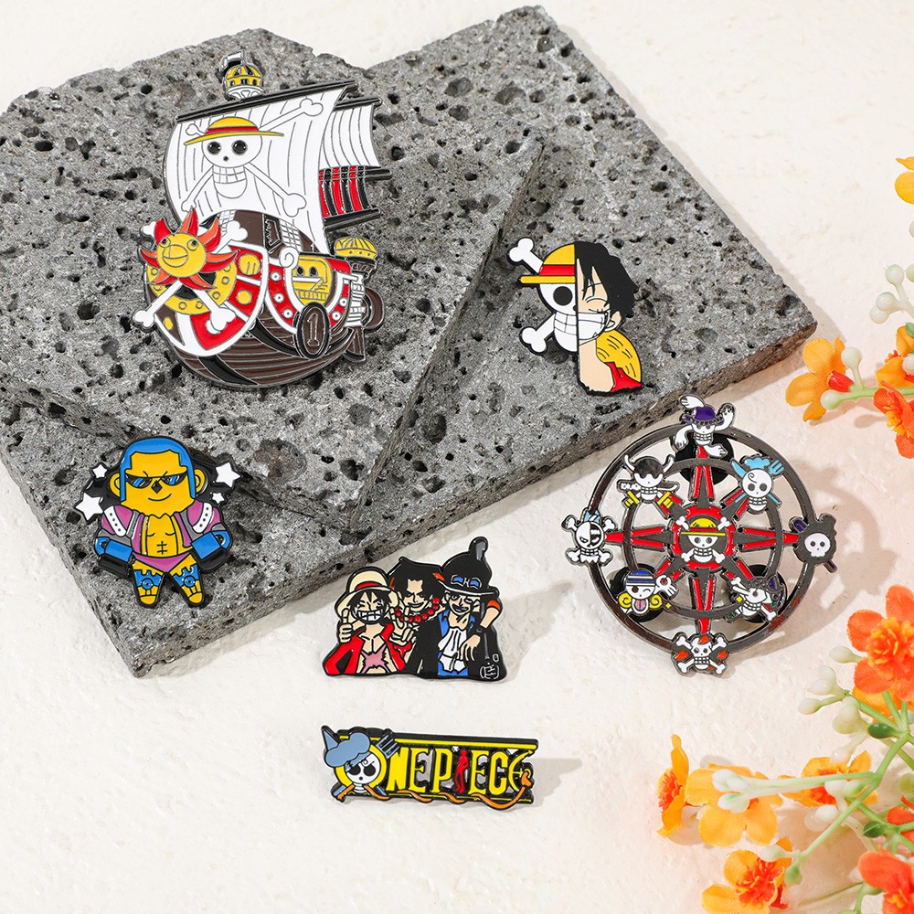 6-delige anime emaille pins se - Anime Cosplay Luffy recensie en prijs