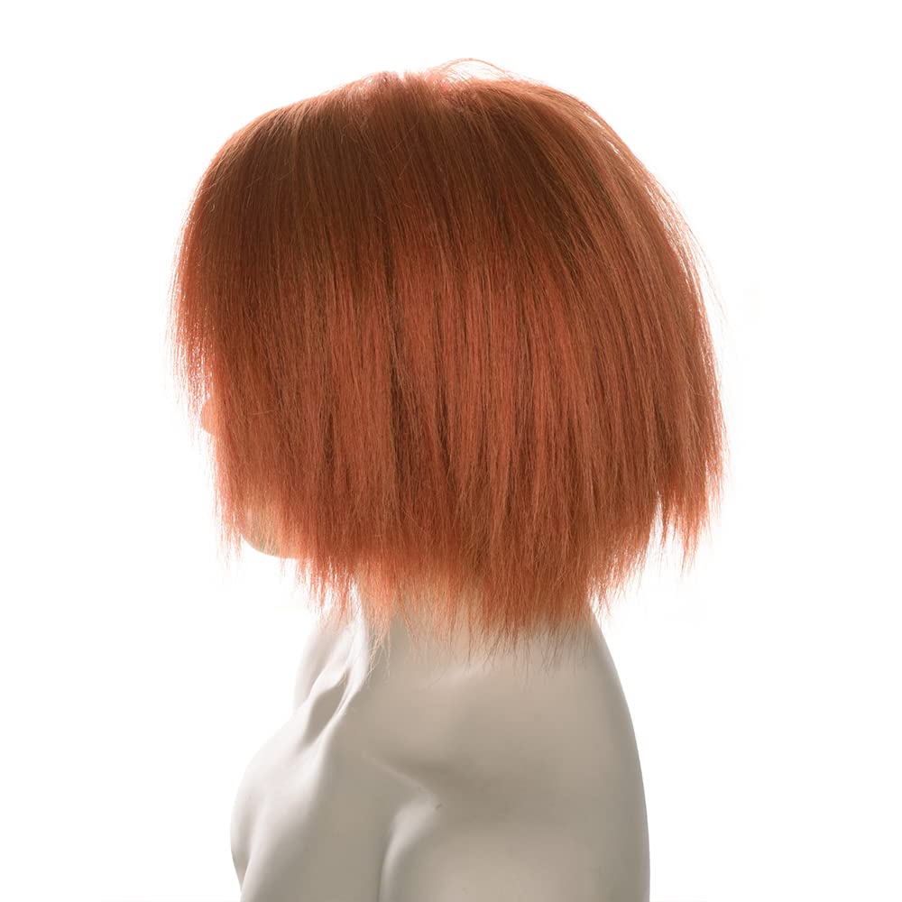 Korte oranje bruine Yaki pruik - Anime Cosplay Orange Hair recensie en prijs