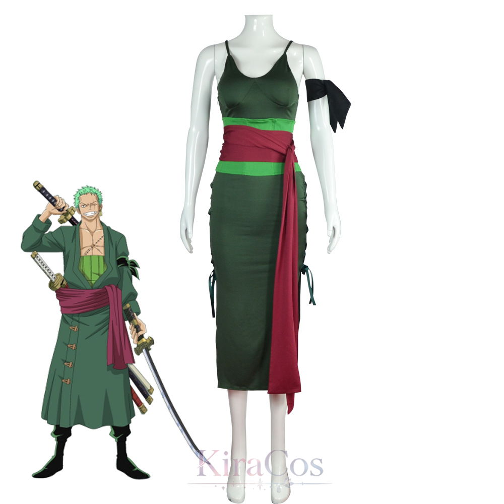 Anime Roronoa Cosplay Vrouweli - Anime Zoro Cosplay Female recensie en prijs