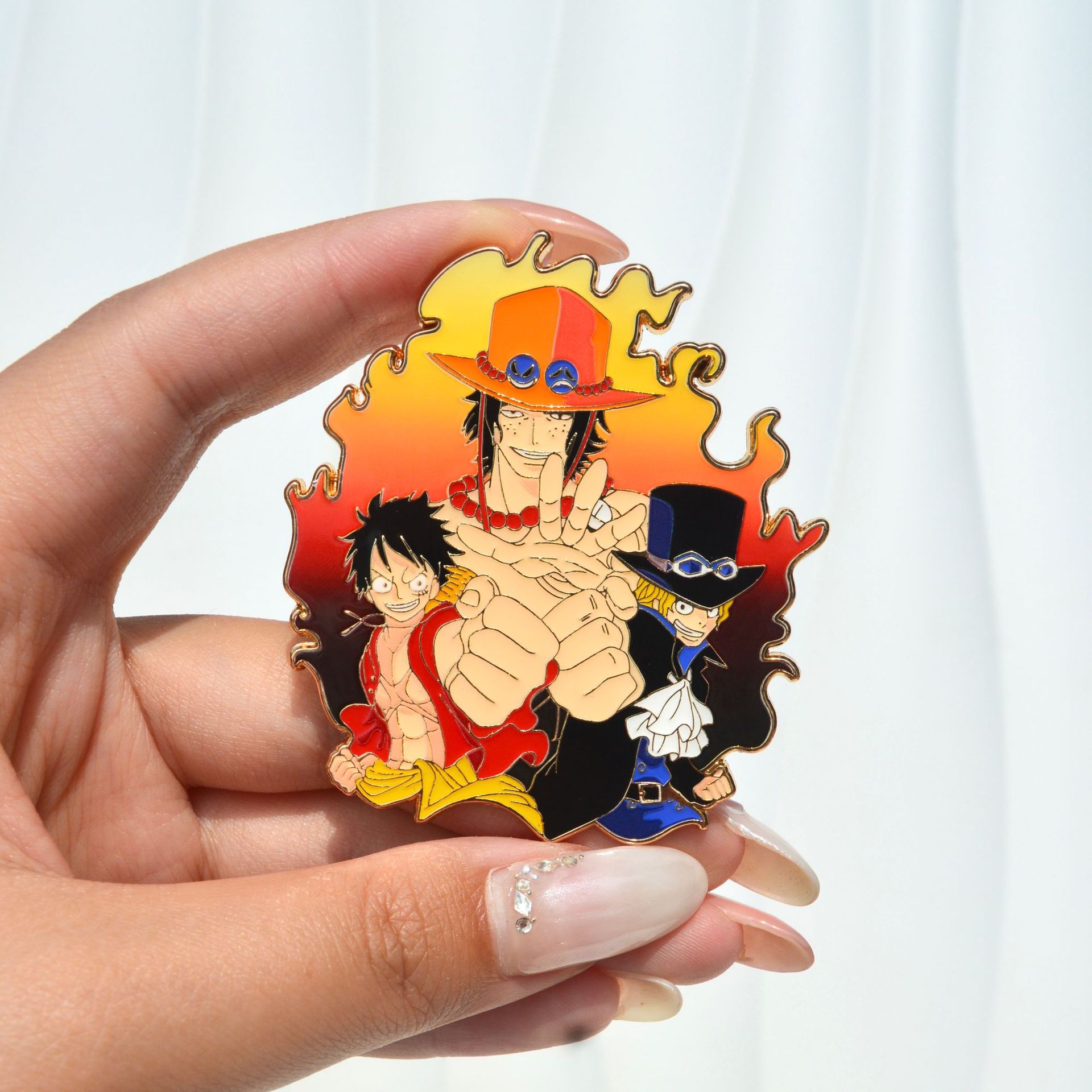 Ace Luffy Sabo Emaille Pins Ha - Anime Cosplay Luffy recensie en prijs
